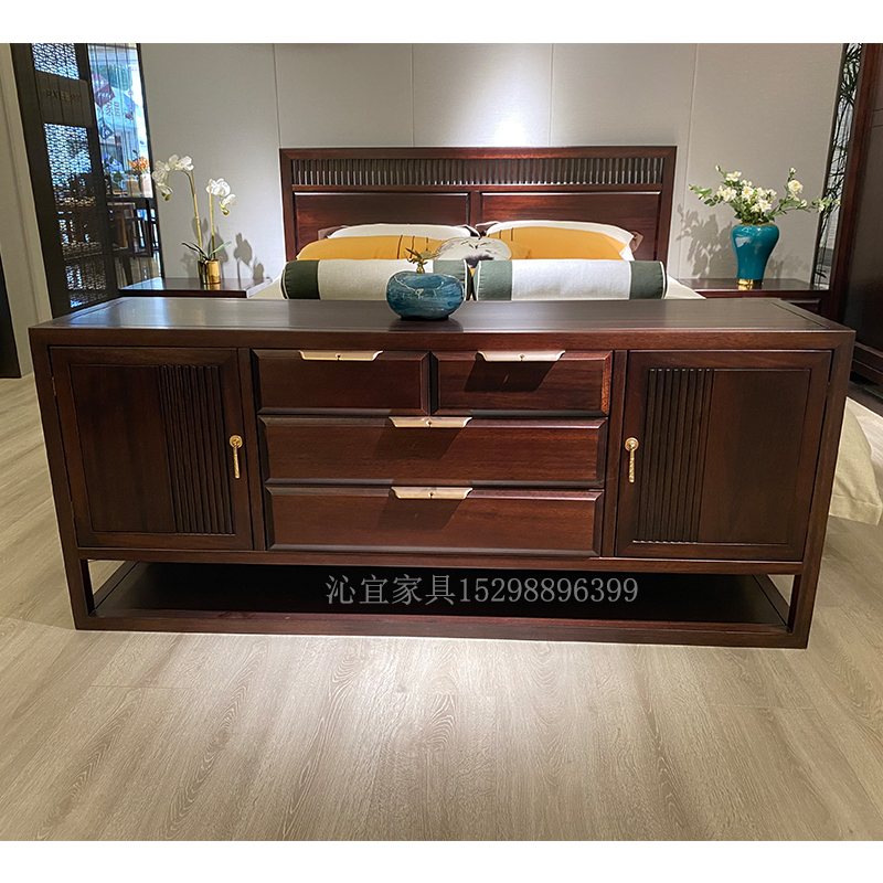 新中式床尾柜電視柜QY-2536 新中式床尾柜電視柜QY-2536